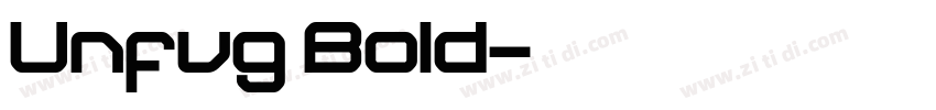 Unfug Bold字体转换